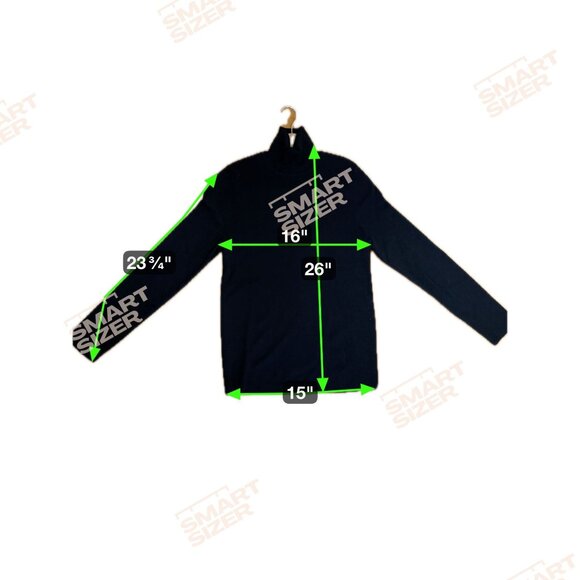 CHICO’S Black Turtleneck Top 1 M Quiet Luxury Minimalist Capsule Essential Layer - Picture 4 of 5